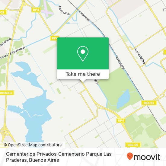 Mapa de Cementerios Privados-Cementerio Parque Las Praderas