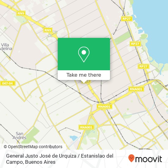 General Justo José de Urquiza / Estanislao del Campo map