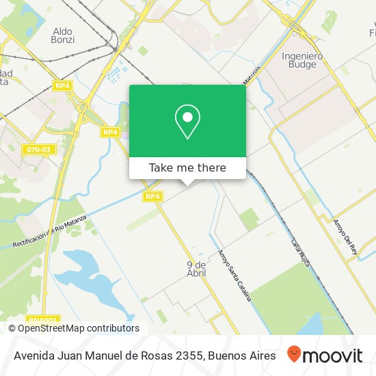 Avenida Juan Manuel de Rosas 2355 map