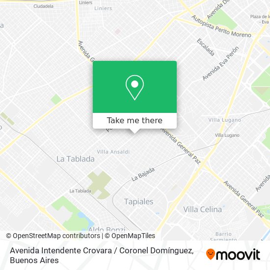 Avenida Intendente Crovara / Coronel Domínguez map