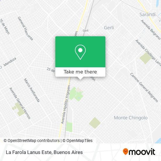Mapa de La Farola Lanus Este
