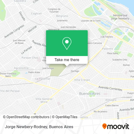 Jorge Newbery-Rodney map