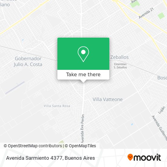 Avenida Sarmiento 4377 map