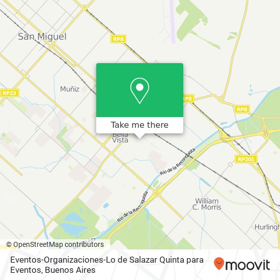 Eventos-Organizaciones-Lo de Salazar Quinta para Eventos map