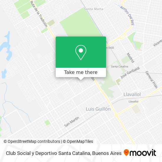 Mapa de Club Social y Deportivo Santa Catalina