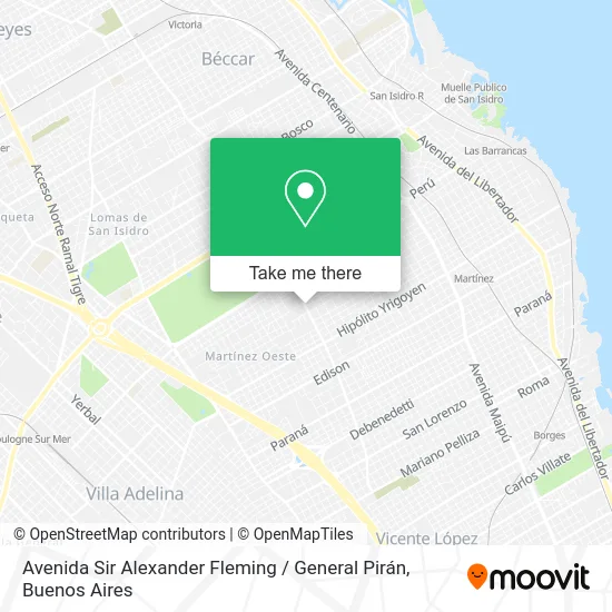 Avenida Sir Alexander Fleming / General Pirán map