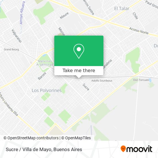 Sucre / Villa de Mayo map