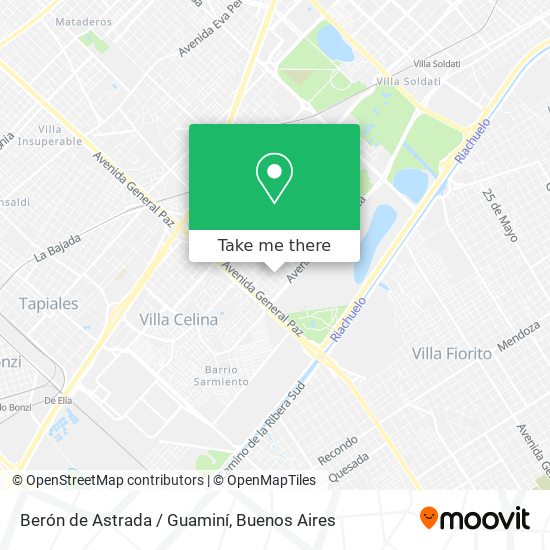 Berón de Astrada / Guaminí map