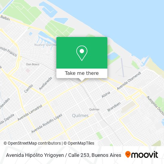 Avenida Hipólito Yrigoyen / Calle 253 map