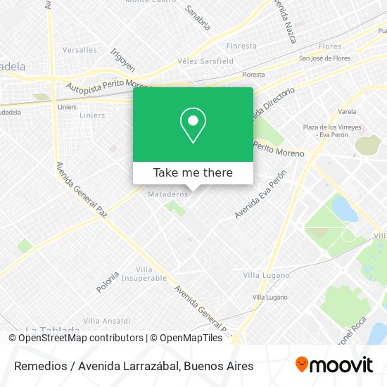 Remedios / Avenida Larrazábal map