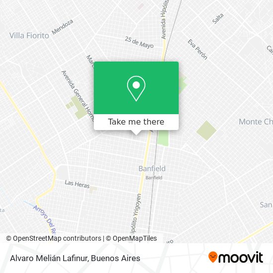 Alvaro Melián Lafinur map