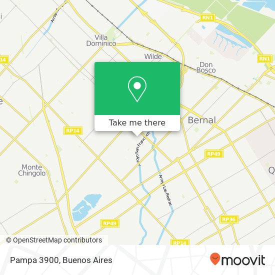Pampa 3900 map