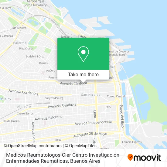 Medicos Reumatologos-Cier Centro Investigacion Enfermedades Reumaticas map
