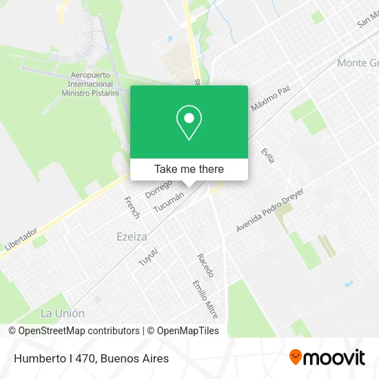 Humberto I 470 map