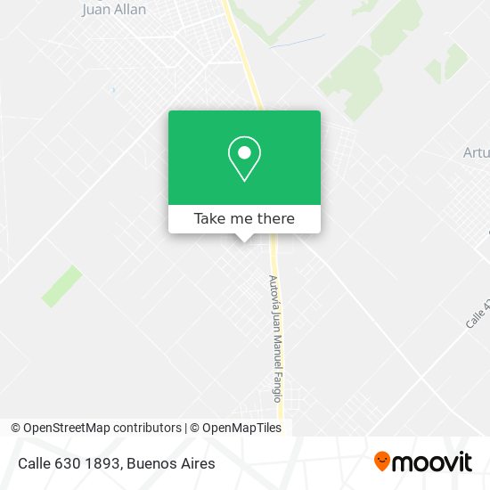 Calle 630 1893 map