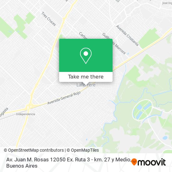 Mapa de Av. Juan M. Rosas 12050 Ex. Ruta 3 - km. 27 y Medio