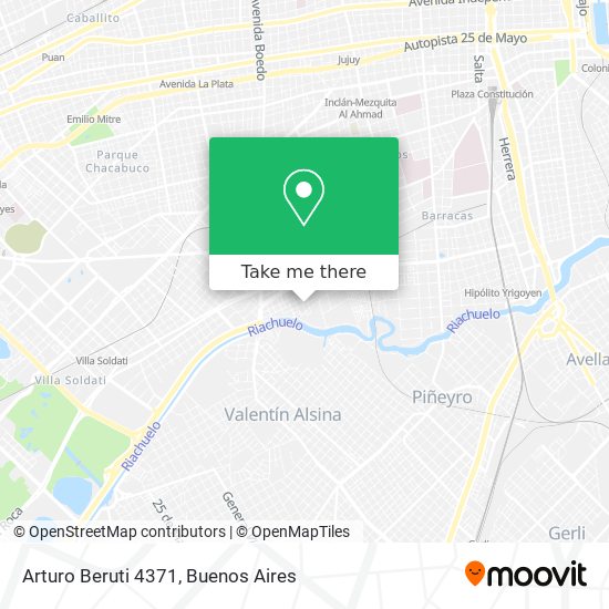Arturo Beruti 4371 map
