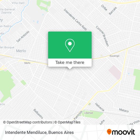 Mapa de Intendente Mendiluce