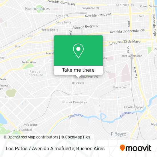 Mapa de Los Patos / Avenida Almafuerte