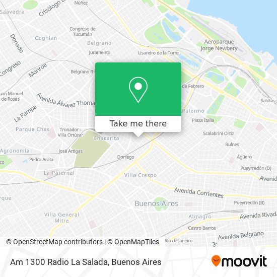 Mapa de Am 1300 Radio La Salada
