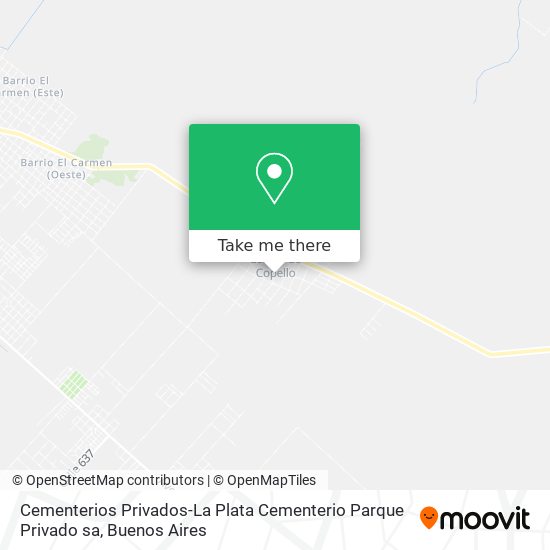 Cementerios Privados-La Plata Cementerio Parque Privado sa map