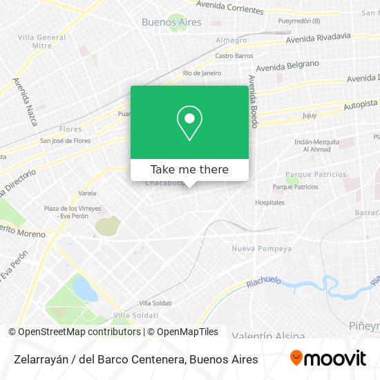 Zelarrayán / del Barco Centenera map