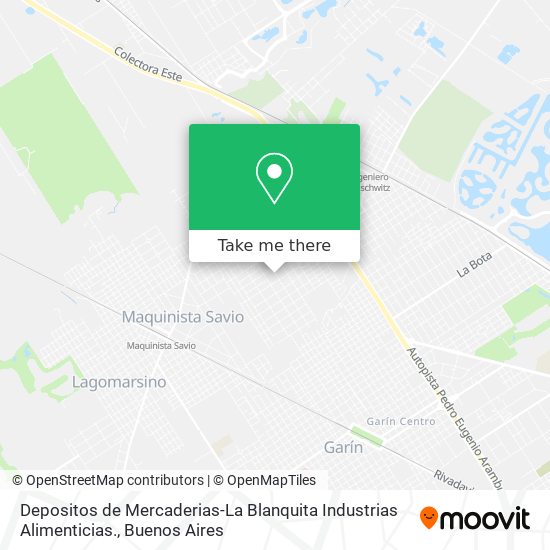 Mapa de Depositos de Mercaderias-La Blanquita Industrias Alimenticias.