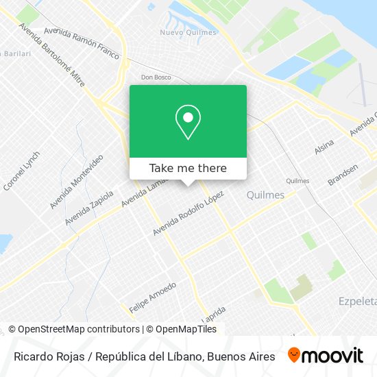 Mapa de Ricardo Rojas / República del Líbano