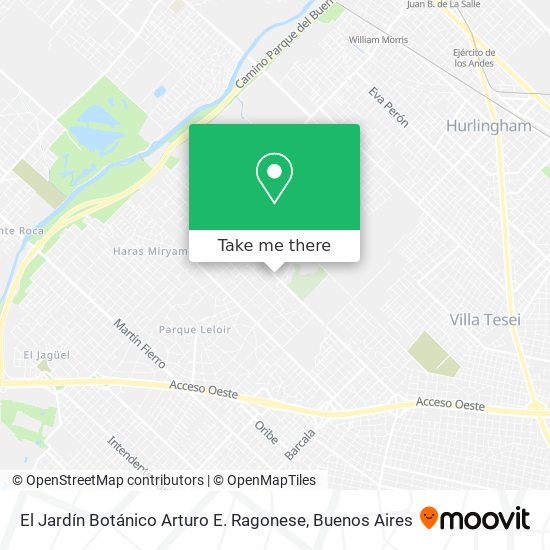 El Jardín Botánico Arturo E. Ragonese map