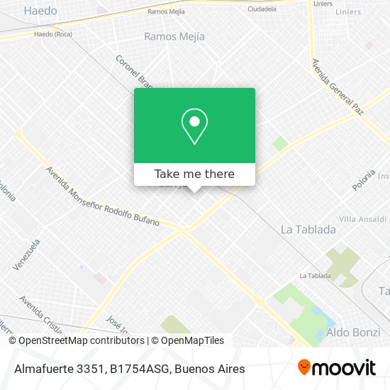 Almafuerte 3351, B1754ASG map