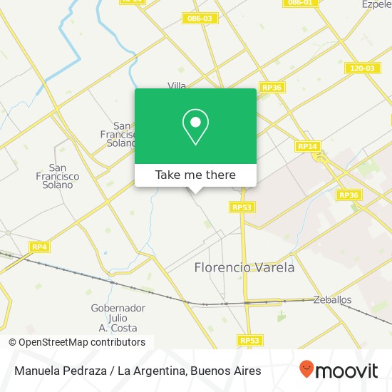 Manuela Pedraza / La Argentina map