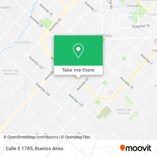 Calle 5 1785 map