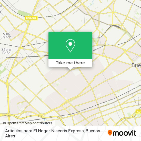Articulos para El Hogar-Nisecris Express map