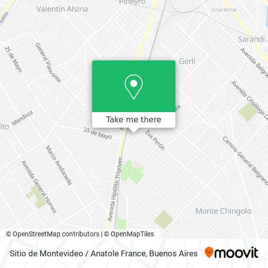 Sitio de Montevideo / Anatole France map