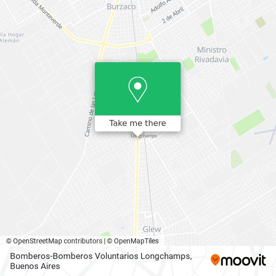 Bomberos-Bomberos Voluntarios Longchamps map