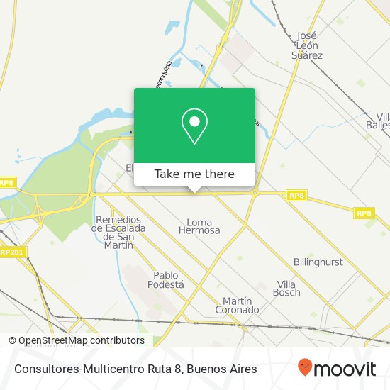Mapa de Consultores-Multicentro Ruta 8