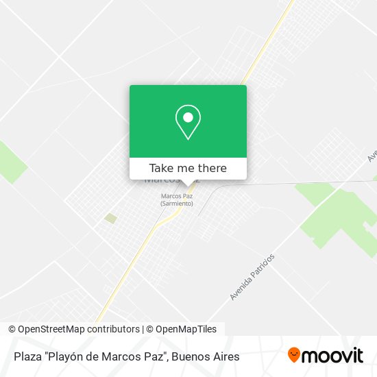 Plaza "Playón de Marcos Paz" map