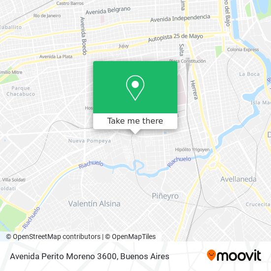Mapa de Avenida Perito Moreno 3600