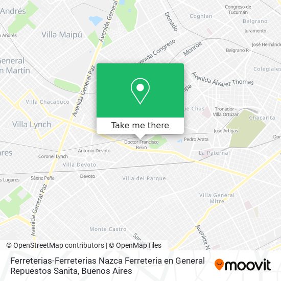Mapa de Ferreterias-Ferreterias Nazca Ferreteria en General Repuestos Sanita