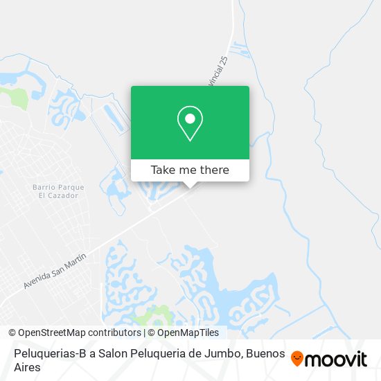 Mapa de Peluquerias-B a Salon Peluqueria de Jumbo