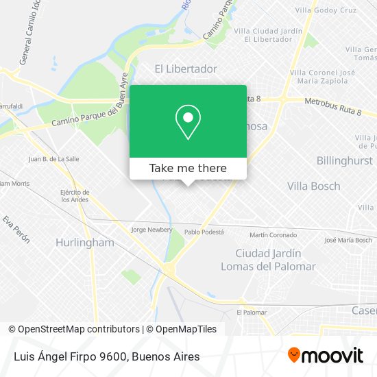 Luis Ángel Firpo 9600 map