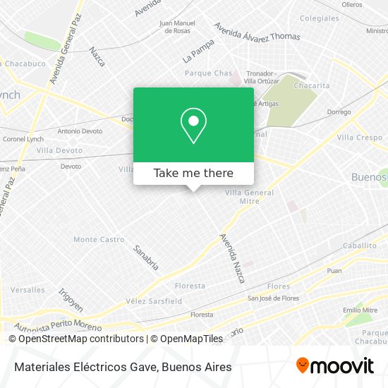 Materiales Eléctricos Gave map