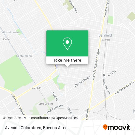 Mapa de Avenida Colombres