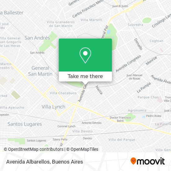 Avenida Albarellos map