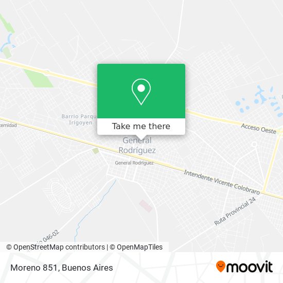 Moreno 851 map