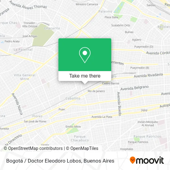 Mapa de Bogotá / Doctor Eleodoro Lobos