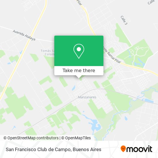 Mapa de San Francisco Club de Campo
