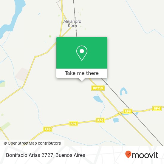 Bonifacio Arias 2727 map