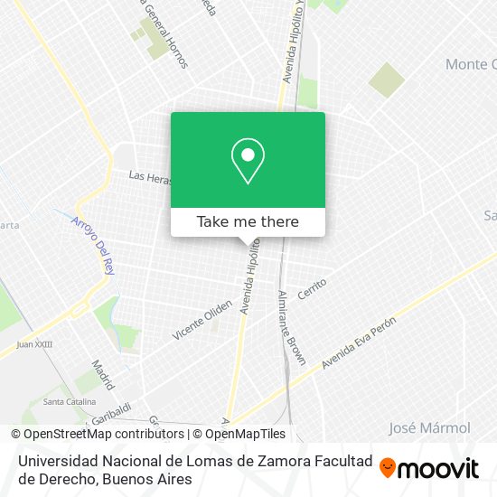 Universidad Nacional de Lomas de Zamora Facultad de Derecho map