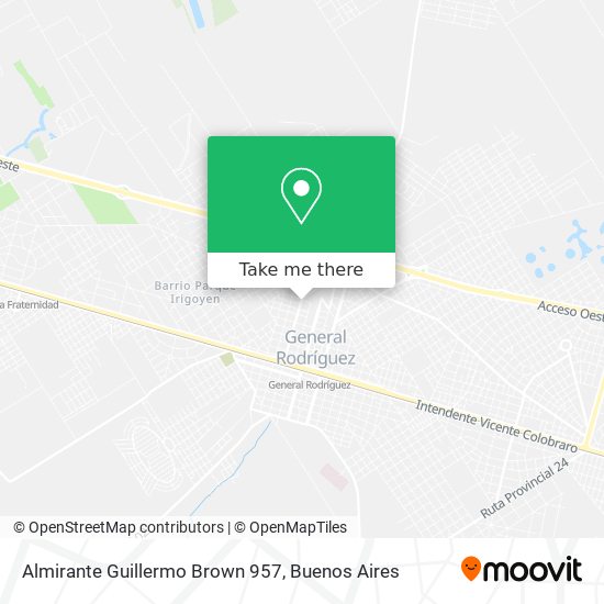 Almirante Guillermo Brown 957 map